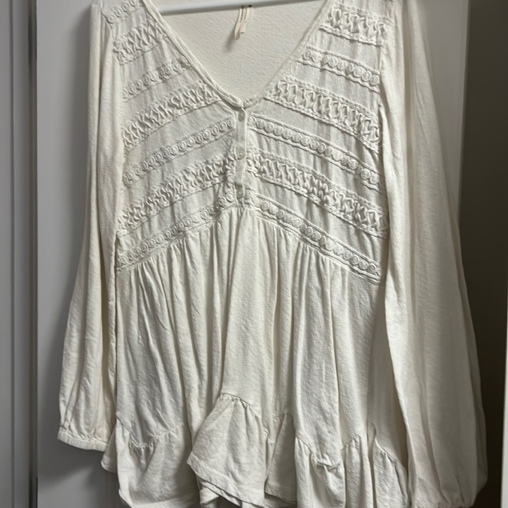 Anthropologie boho cotton tunic